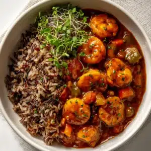 Spicy Weekend Gumbo with Shrimp and Sausage Recipe
