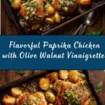 Paprika Chicken with Olive Walnut Vinaigrette Recipe