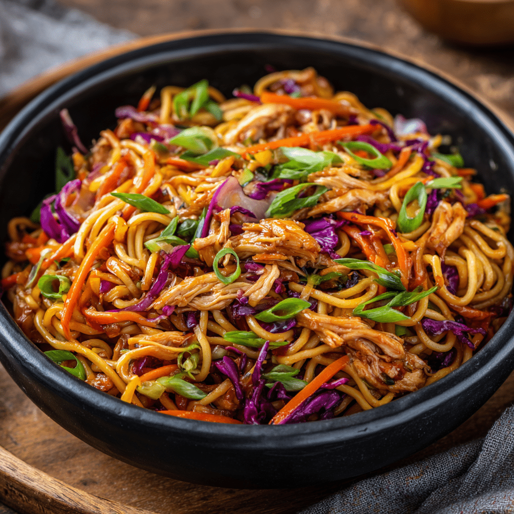 Quick & Easy Thai Peanut Noodles with Rotisserie Chicken