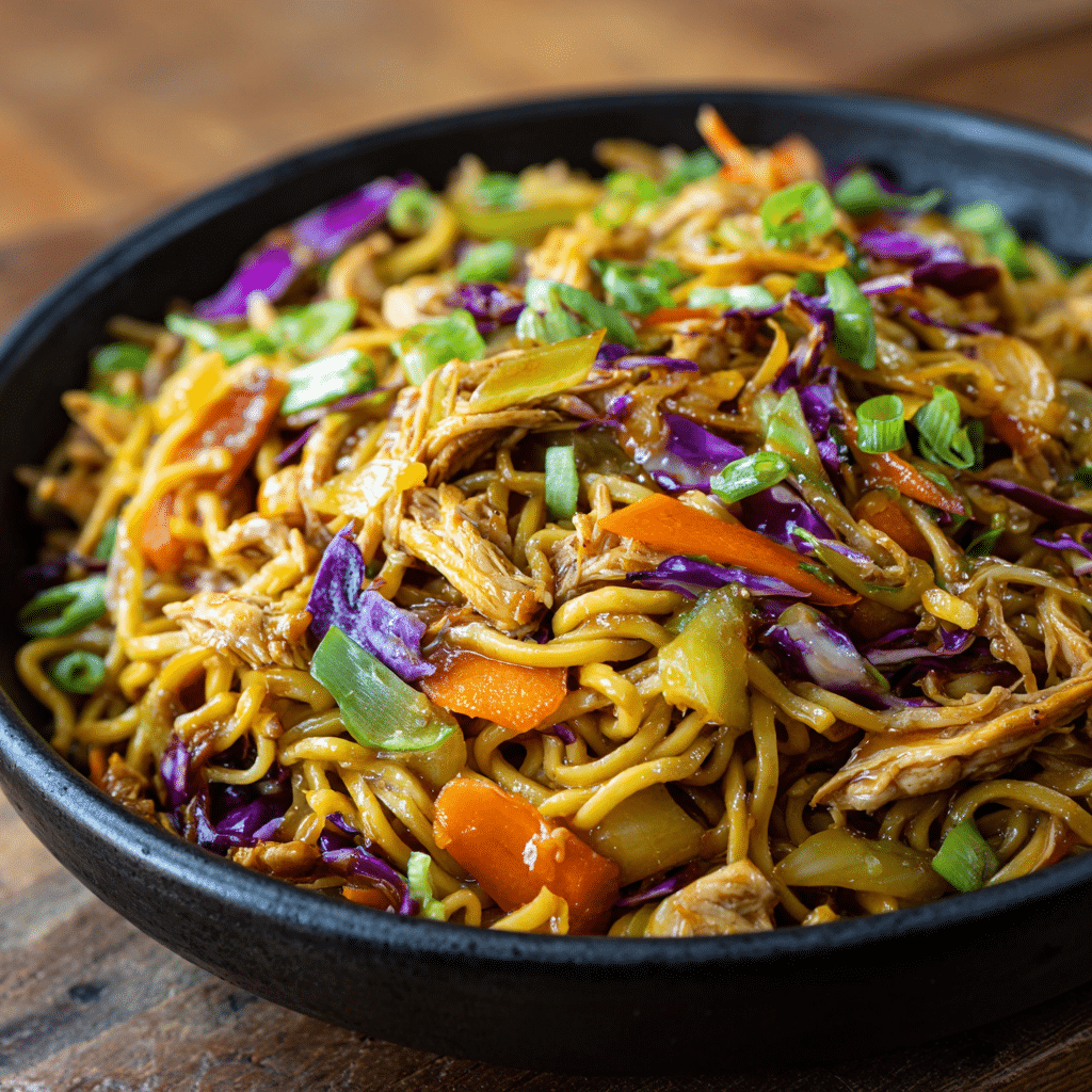 Quick & Easy Thai Peanut Noodles with Rotisserie Chicken