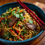 Sticky Hoisin Beef Noodles