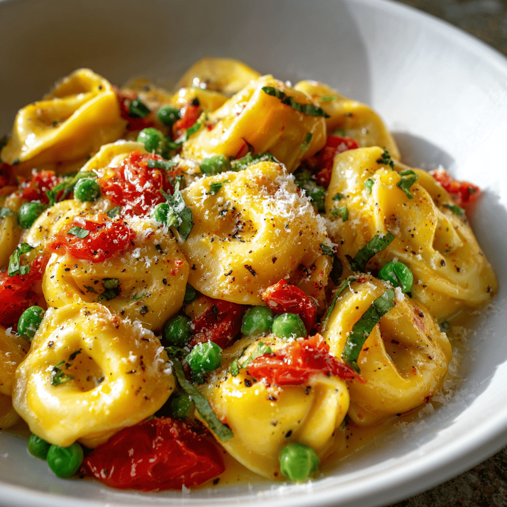 Garlic Parmesan Tortellini Salad