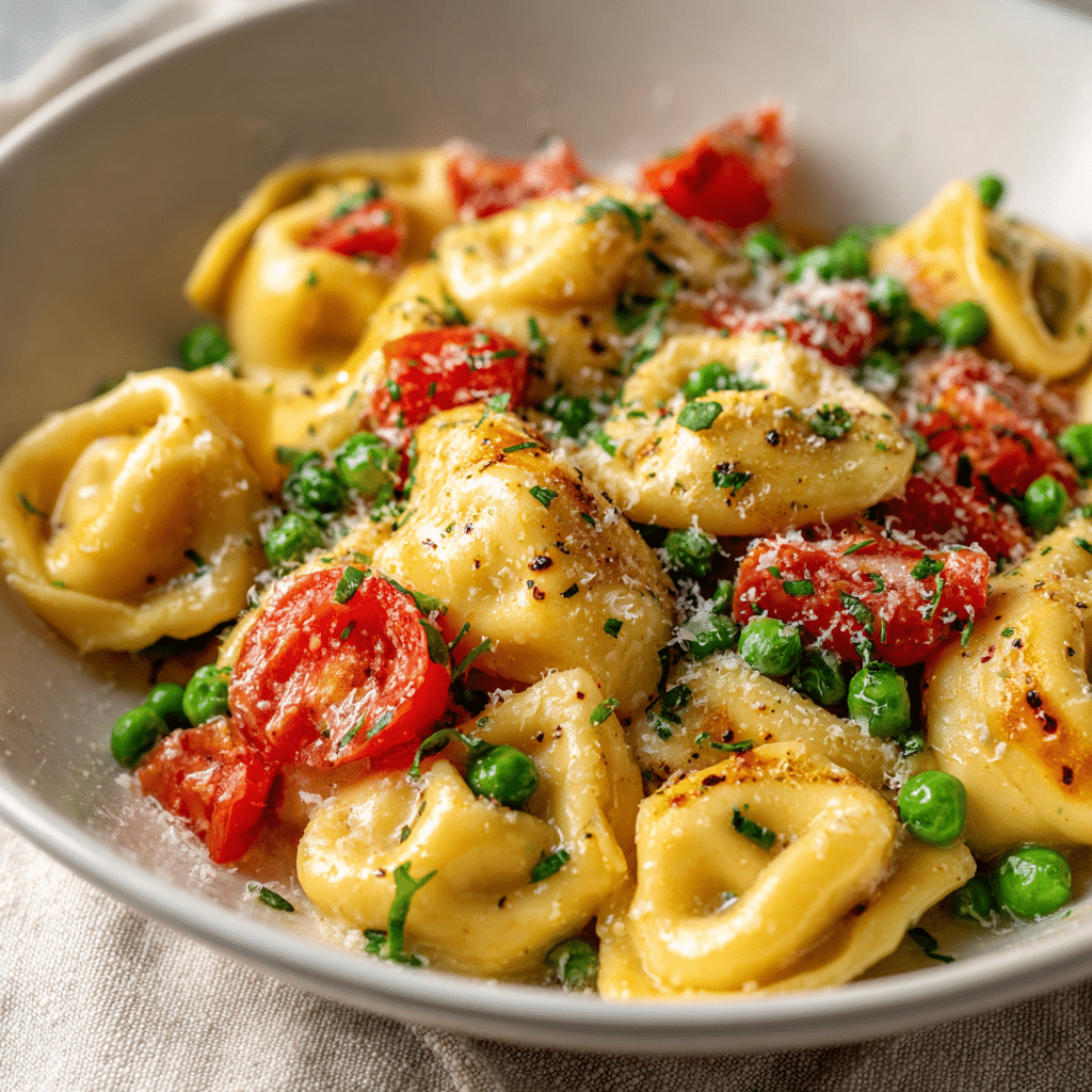 Garlic Parmesan Tortellini Salad