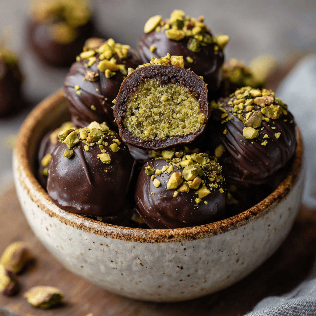 Dubai Chocolate Balls with Pistachio Kunefe