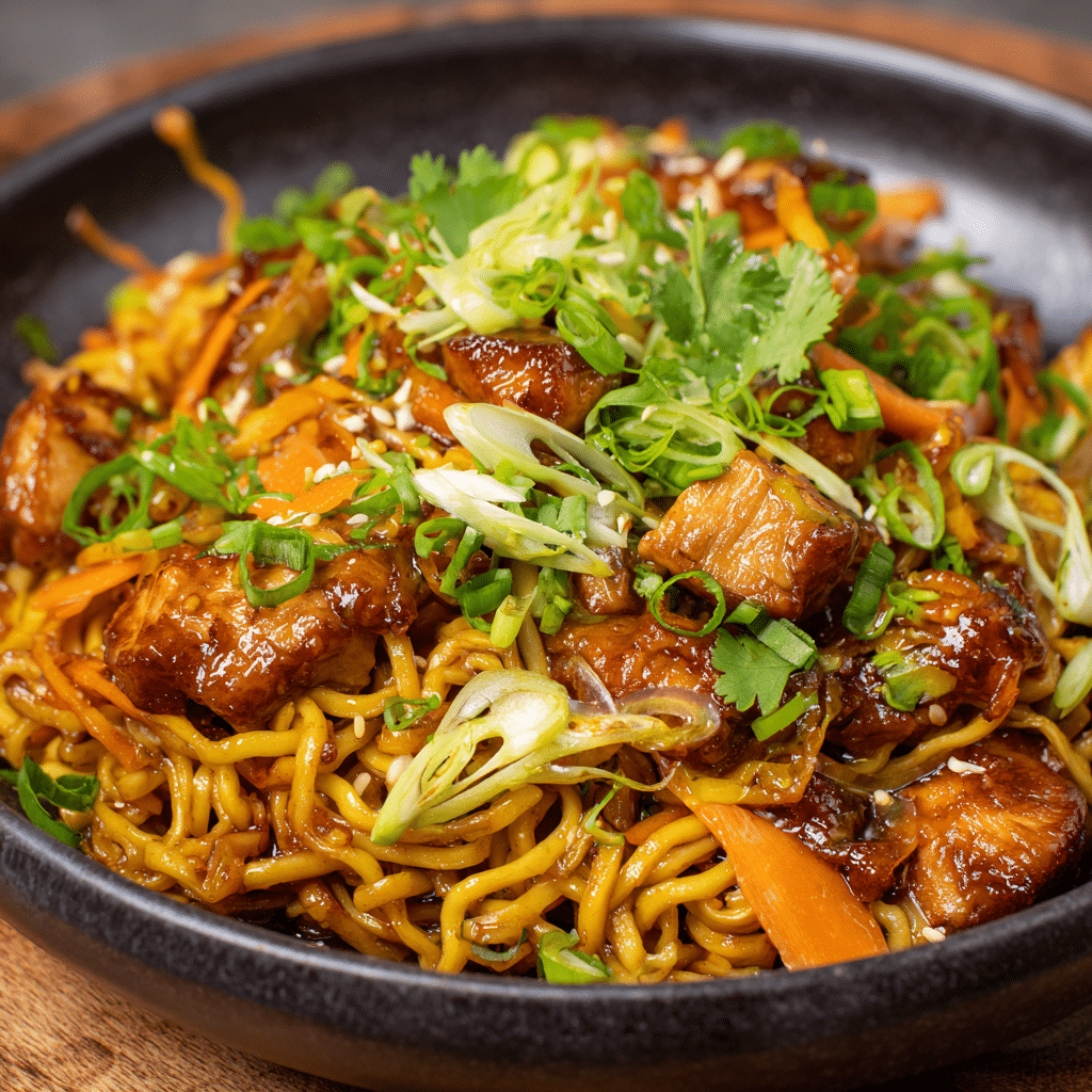 Garlic Chicken Lo Mein