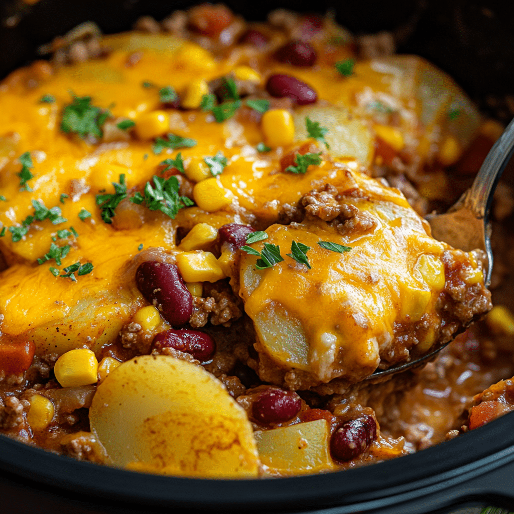 Crockpot Cowboy Casserole