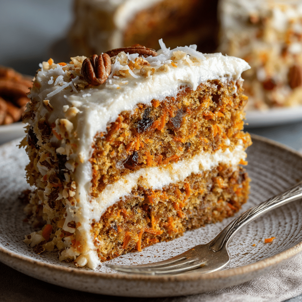 Carrot Cake with Pineapple and Coconut