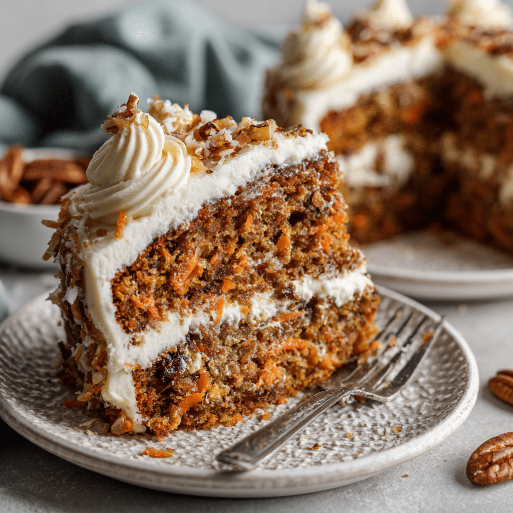 Carrot Cake with Pineapple and Coconut
