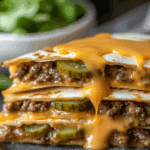 Cheeseburger Quesadilla