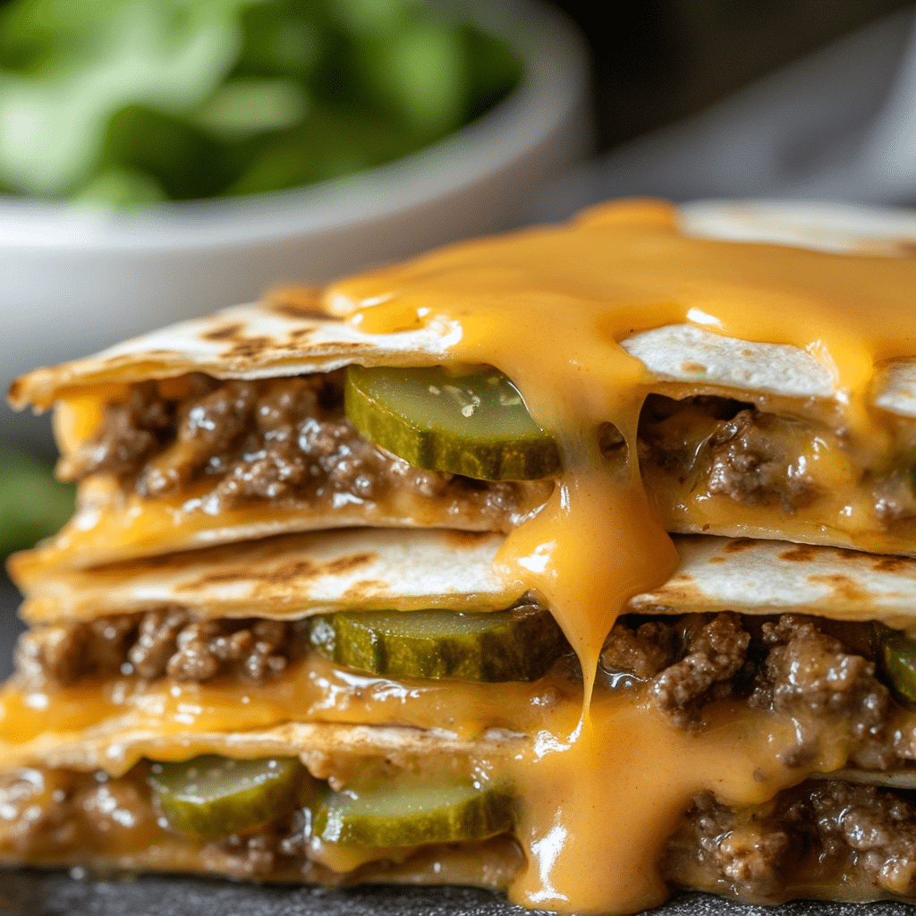 Cheeseburger Quesadilla