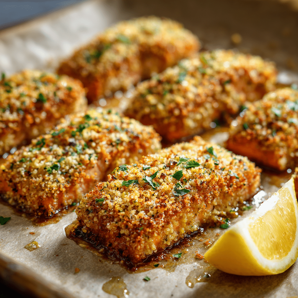Baked Parmesan Crusted Salmon with Mayo