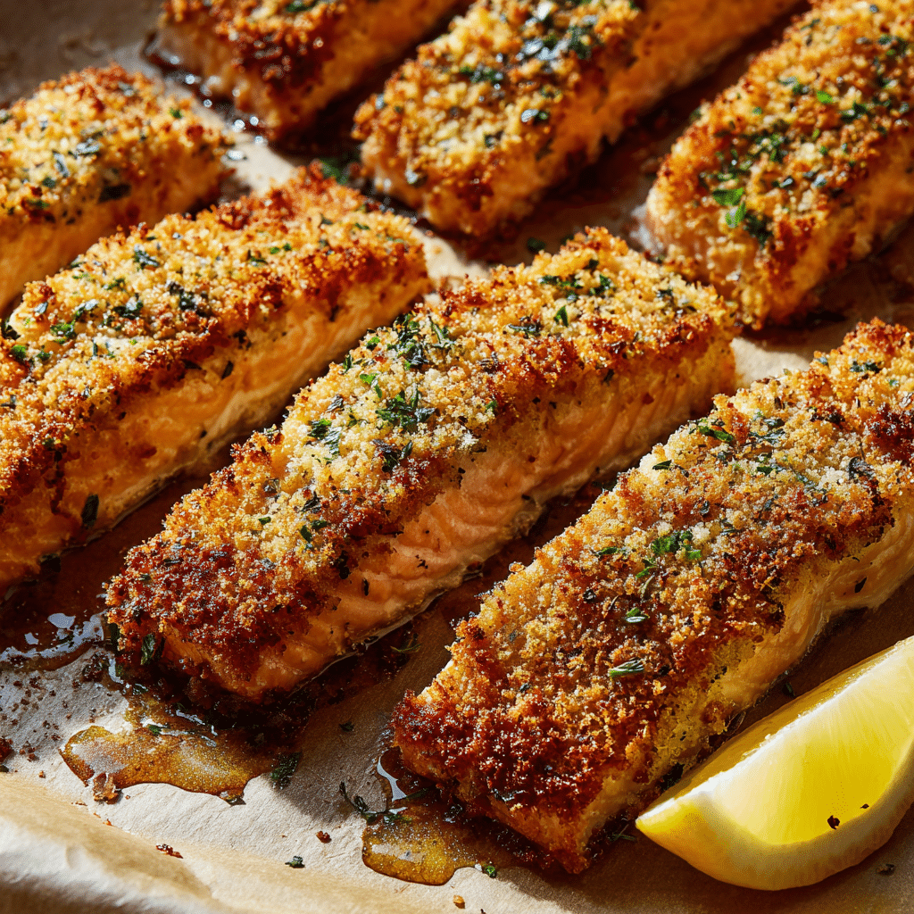 Baked Parmesan Crusted Salmon with Mayo