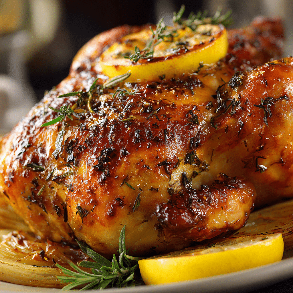 Lemon and Garlic Roast Chicken