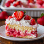 Strawberry Cheesecake Poke Cake