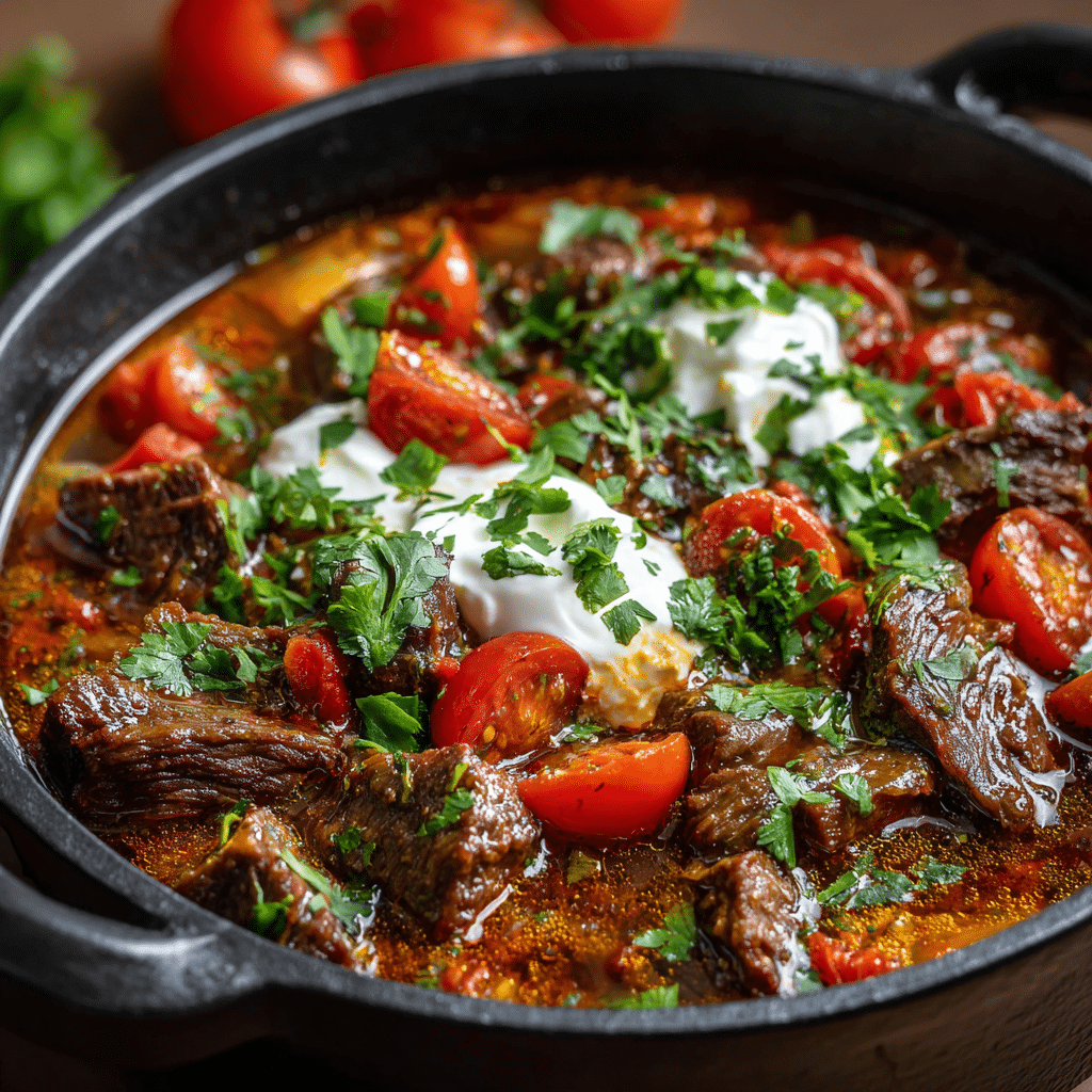 Lamb Kalya with Yogurt and Cream