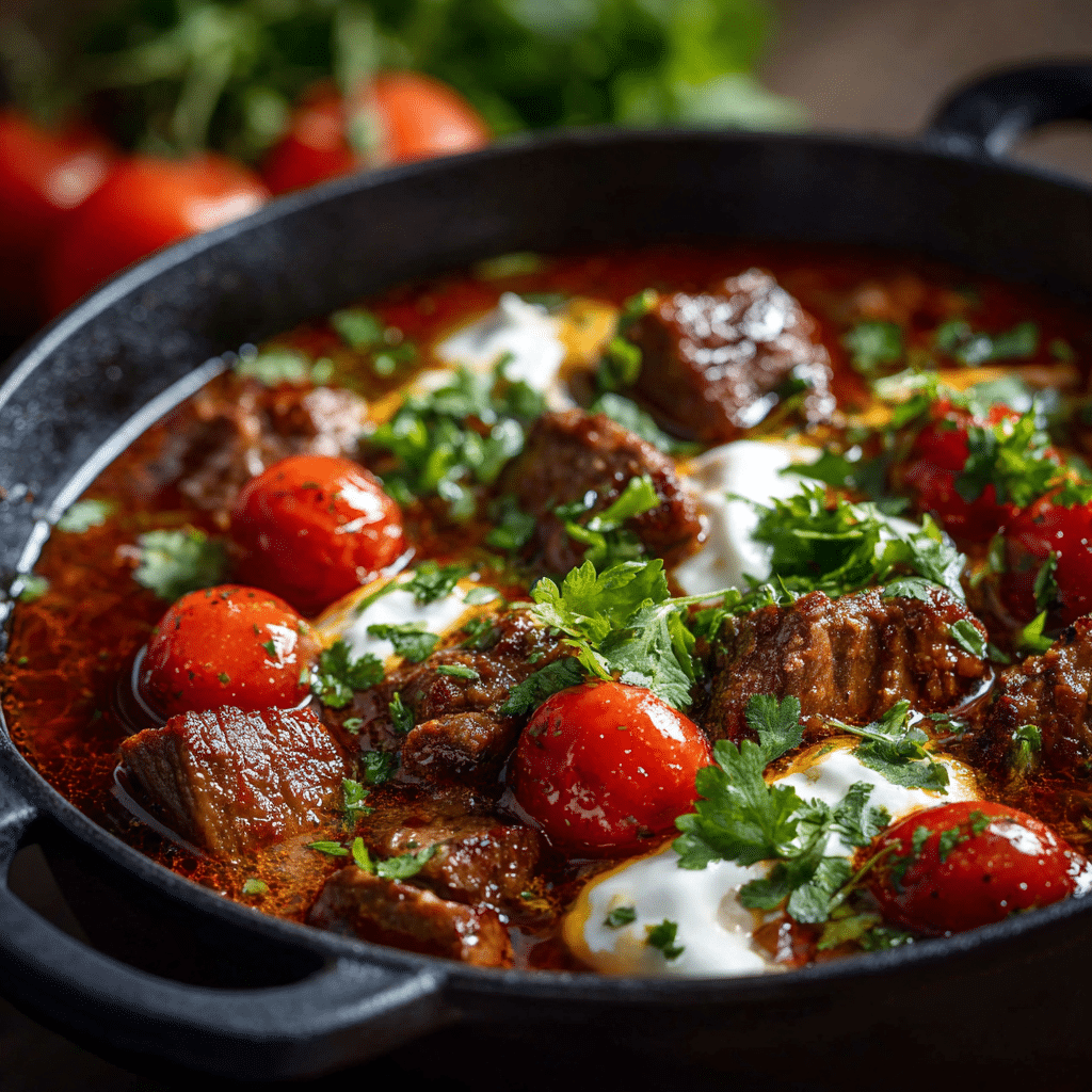 Lamb Kalya with Yogurt and Cream