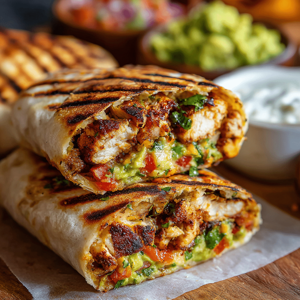 Chipotle Ranch Grilled Chicken Burrito