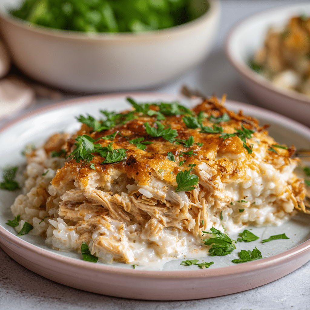 Healthy Chicken Cauliflower Rice Casserole