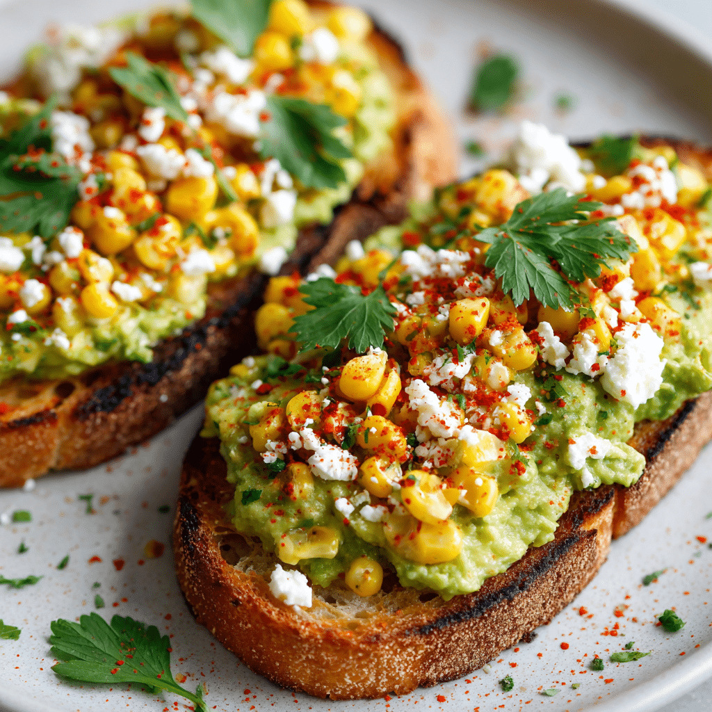 Mexican Street Corn Avocado Toast