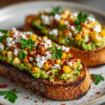 Mexican Street Corn Avocado Toast