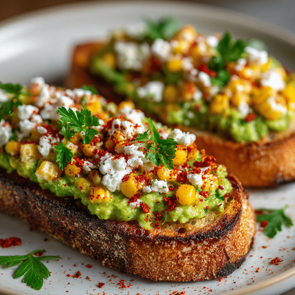 Mexican Street Corn Avocado Toast