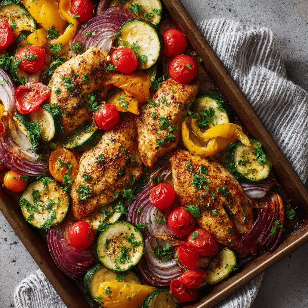 Balsamic Glazed Chicken and Veggies