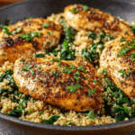 One Pot Garlic Butter Chicken and Quinoa
