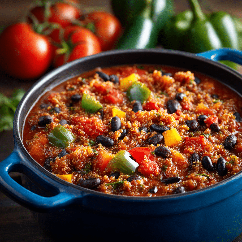 One-Pot Quinoa and Black Bean Chili