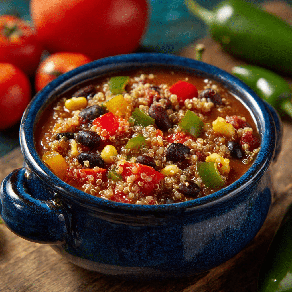 One-Pot Quinoa and Black Bean Chili