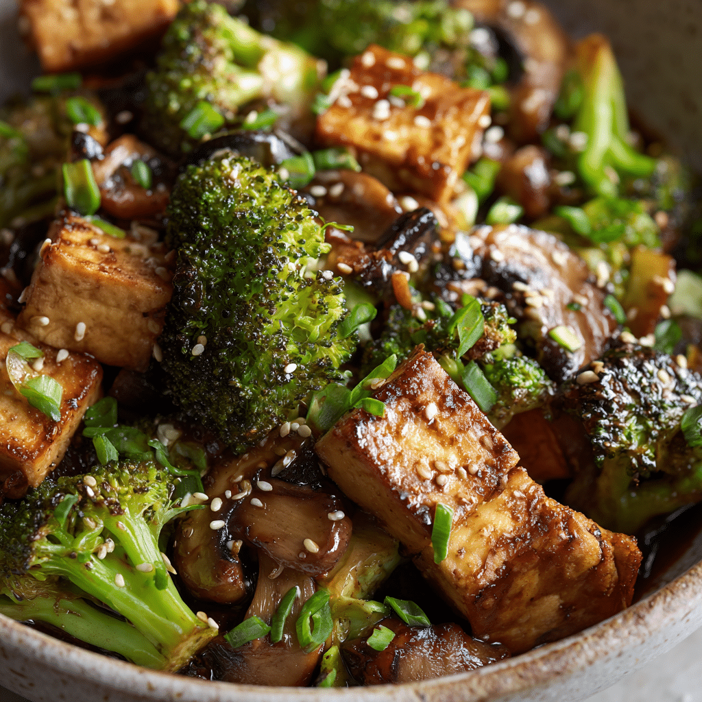 Mushroom and Tofu Stir-Fry