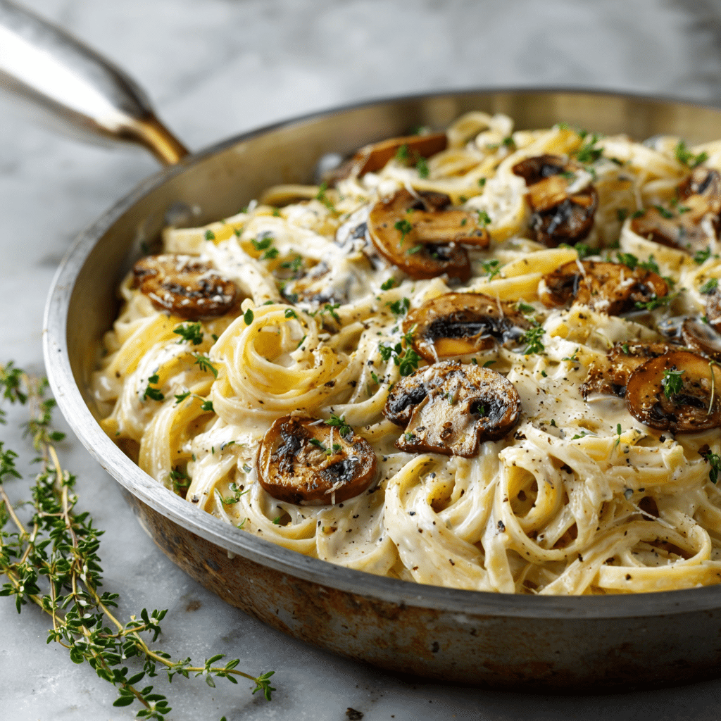 Creamy Mushroom Stroganoff Pasta