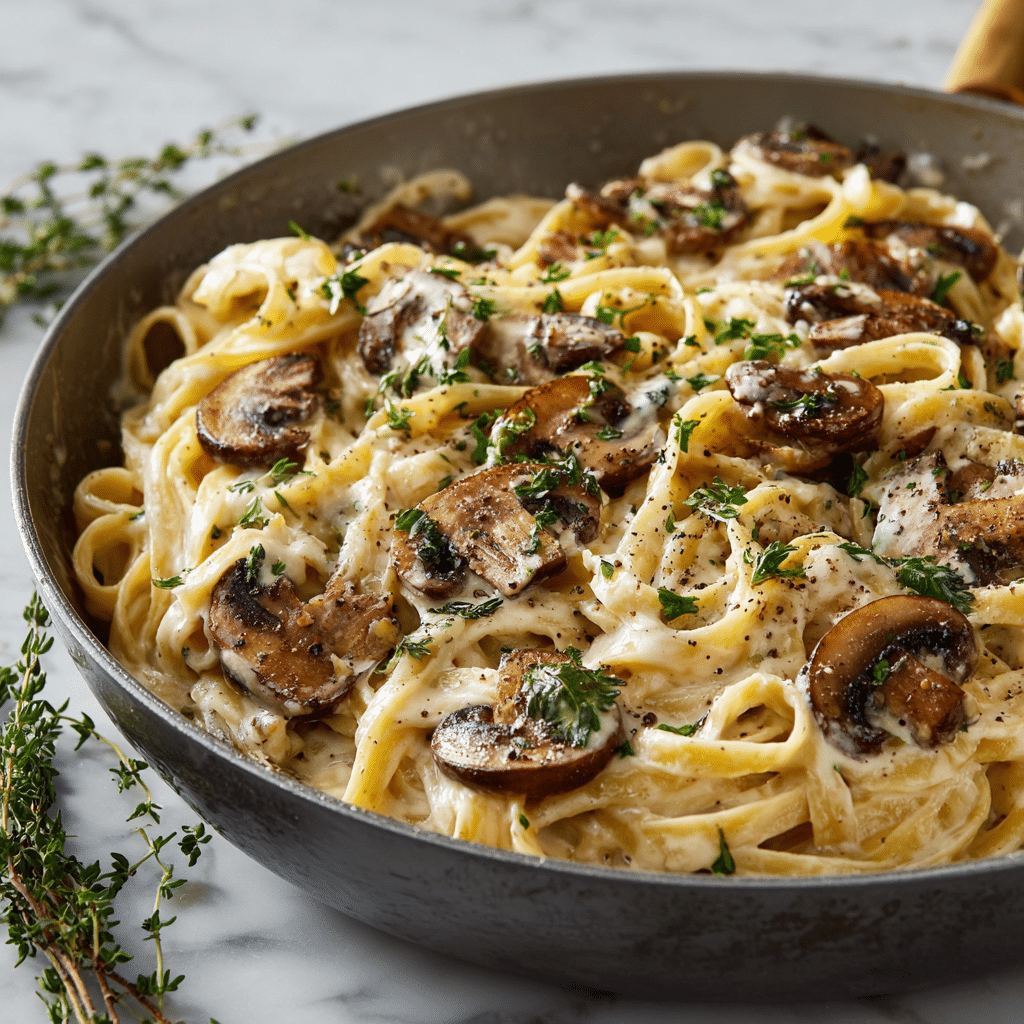 Creamy Mushroom Stroganoff Pasta