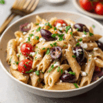 Greek Pasta with Feta & Olives