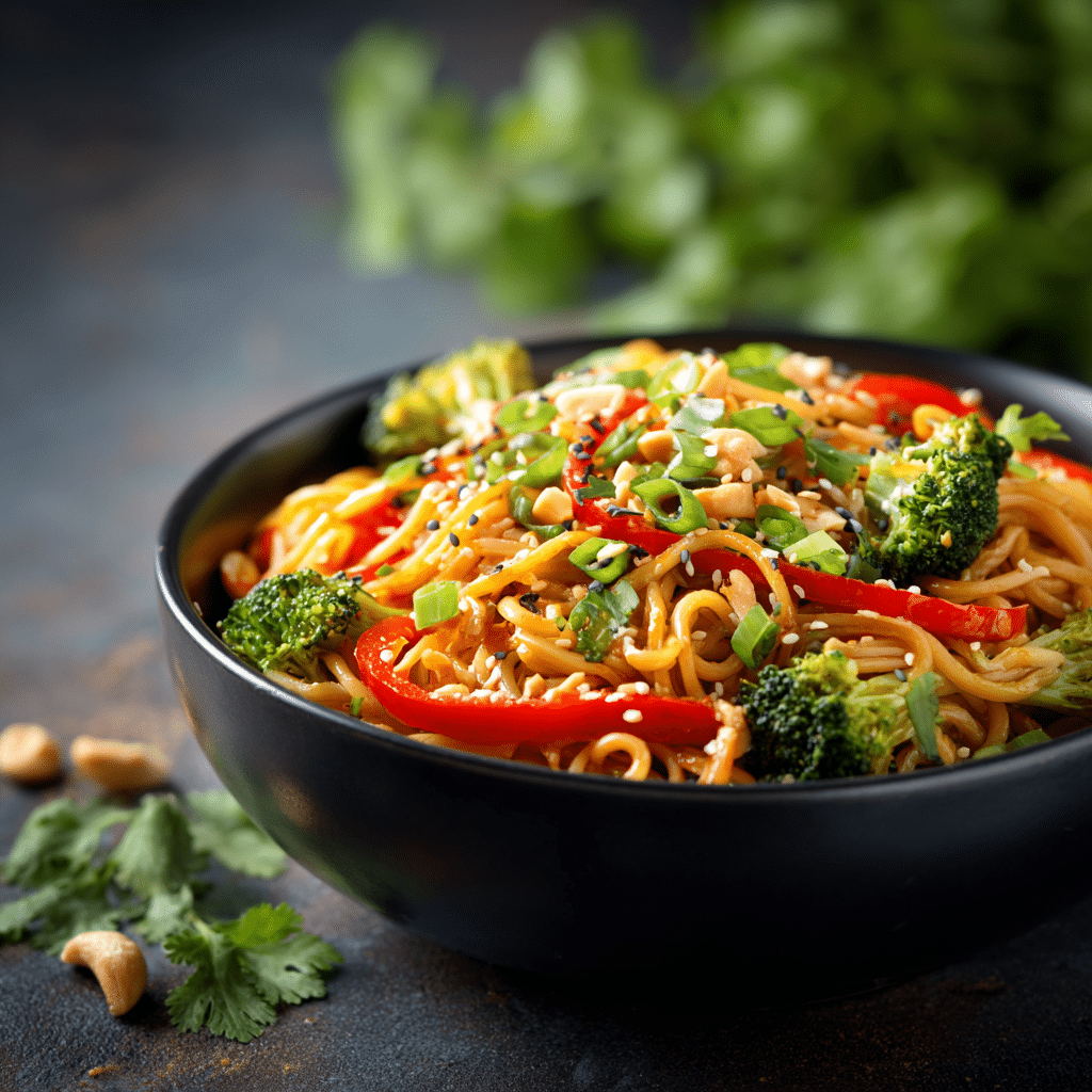 Easy Peanut Noodle Stir Fry