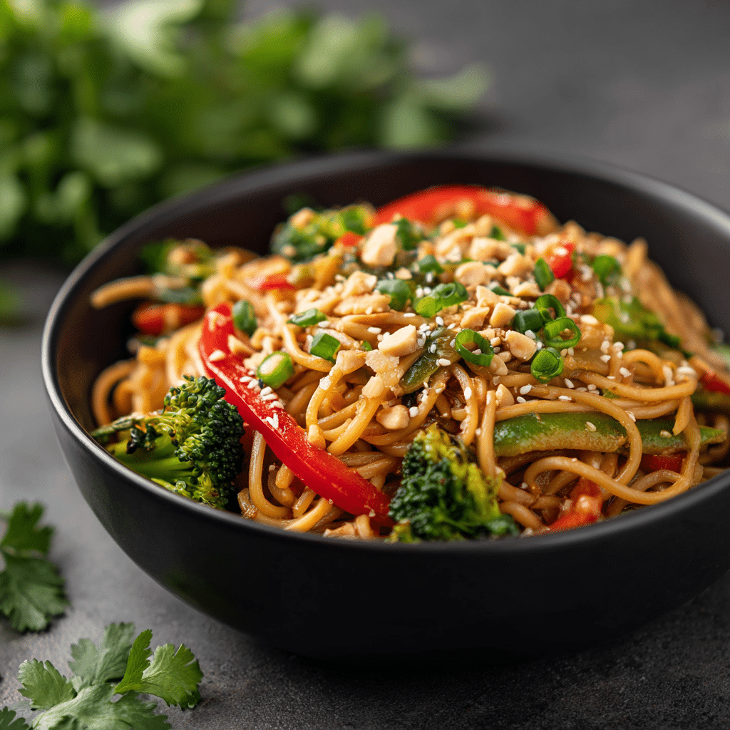 Easy Peanut Noodle Stir Fry