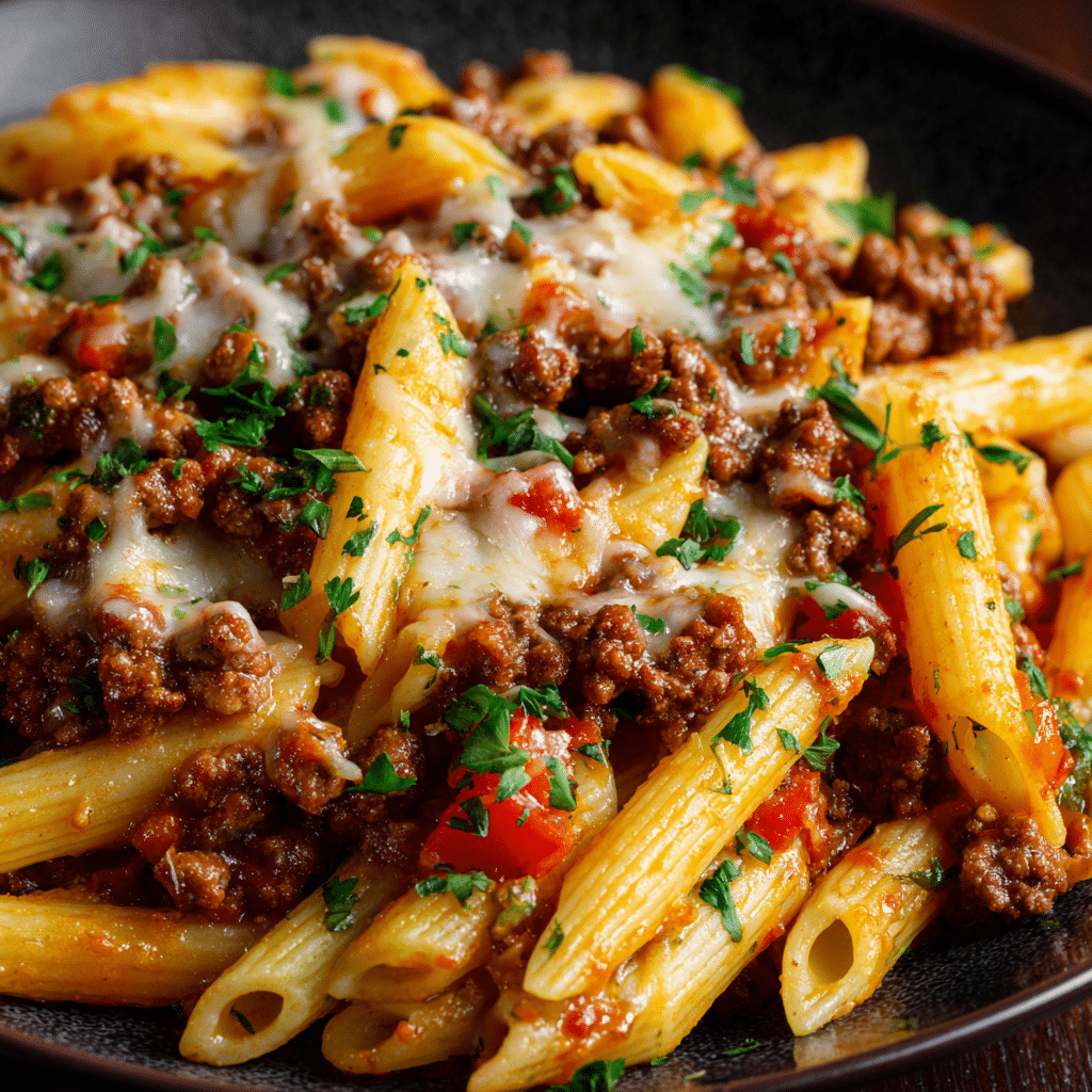 Philly Cheesesteak Pasta Skillet
