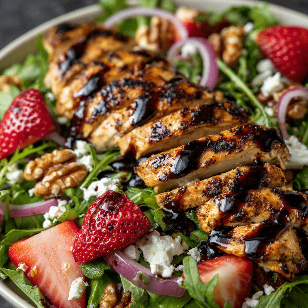 Strawberry Balsamic Chicken Salad
