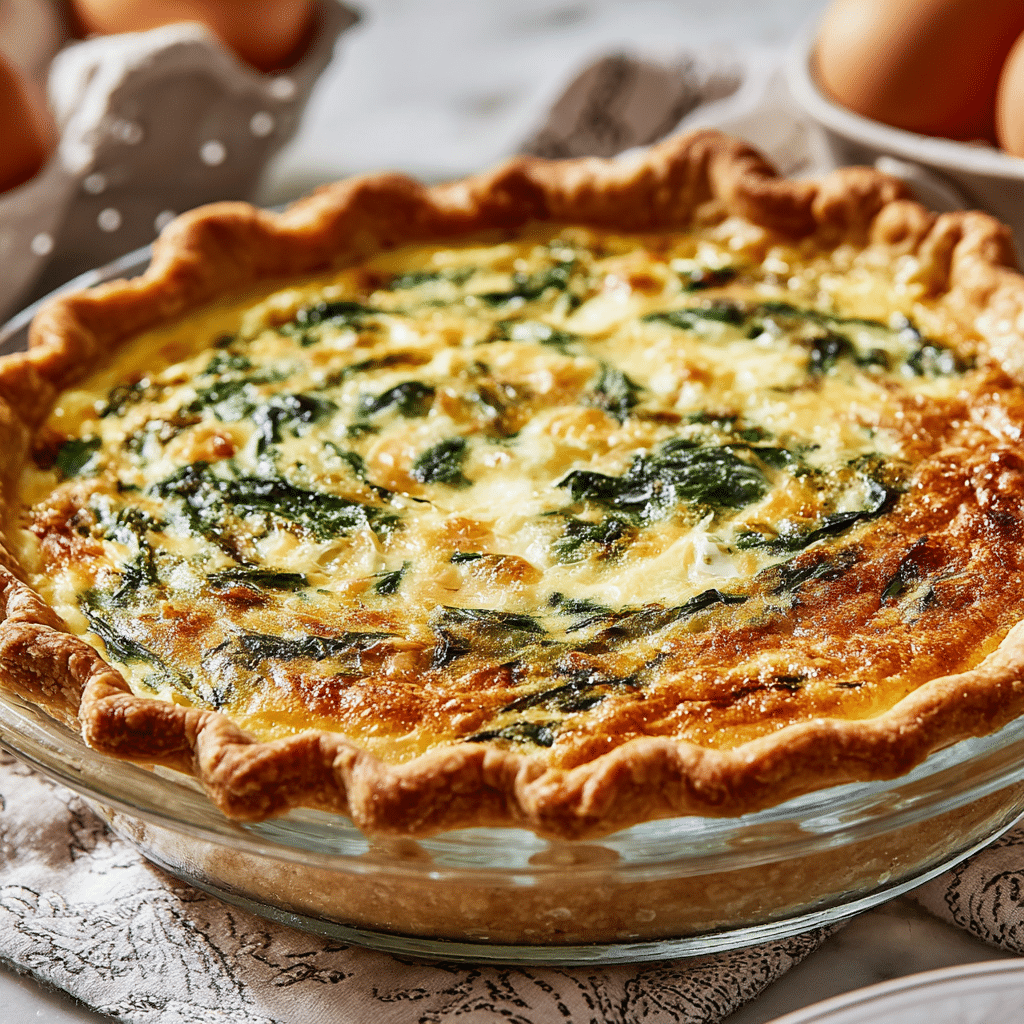Spinach and Feta Quiche