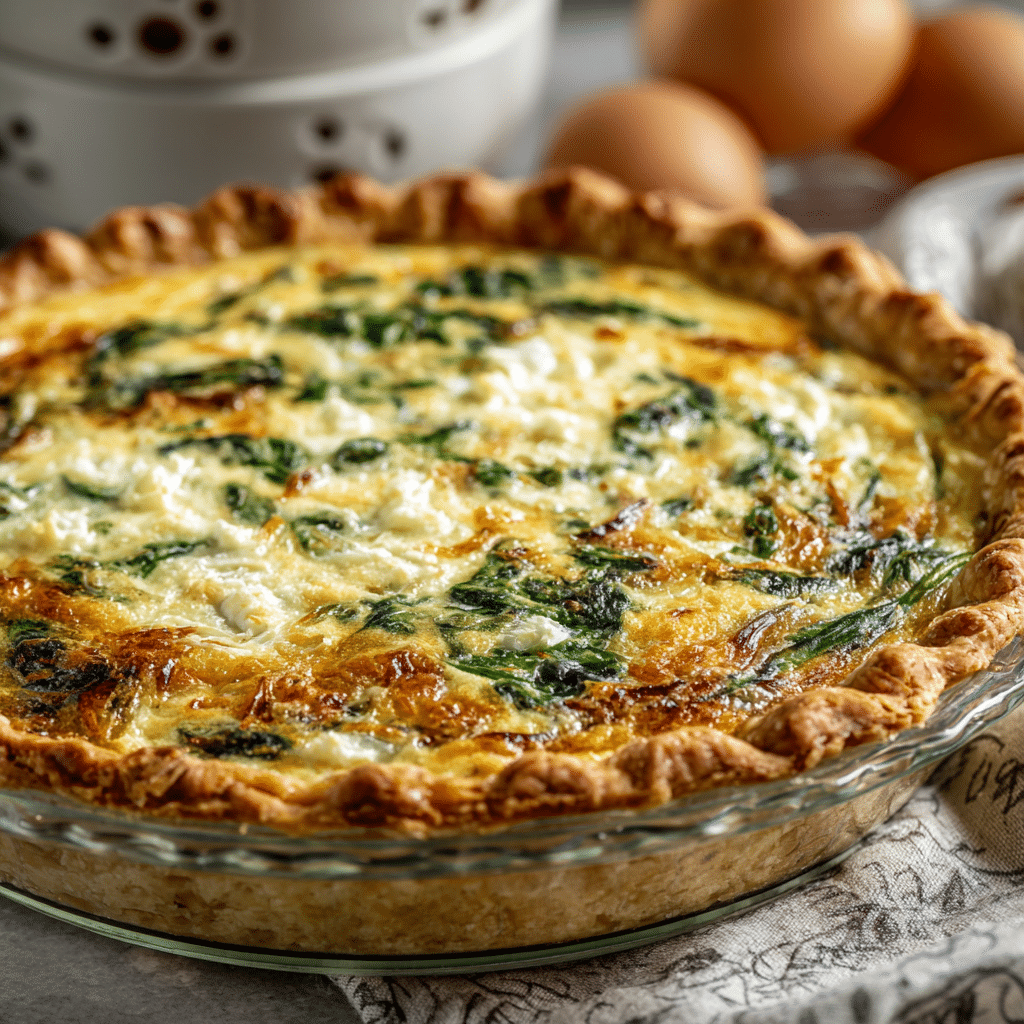 Spinach and Feta Quiche