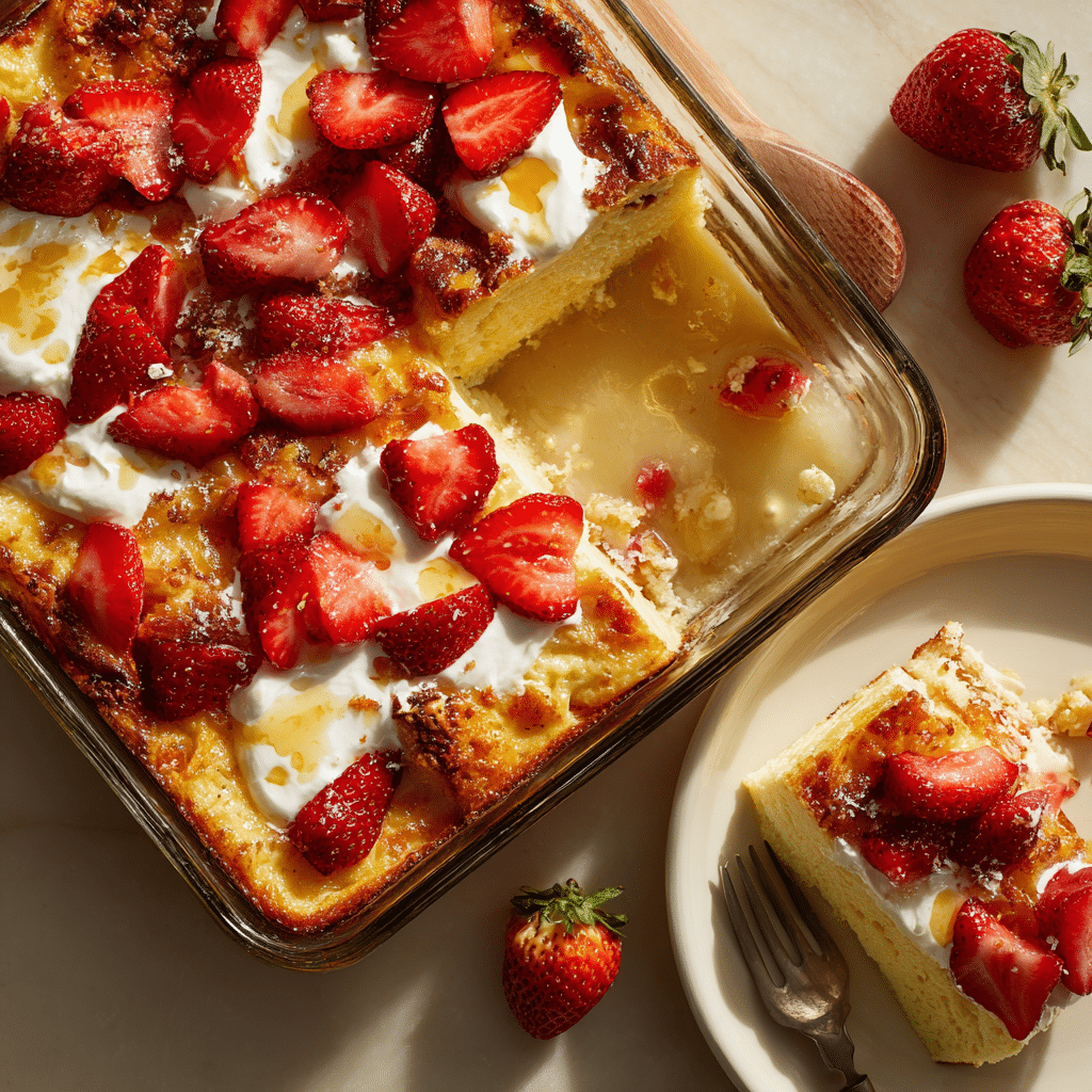 Strawberry Cream Cheese French Toast Bake