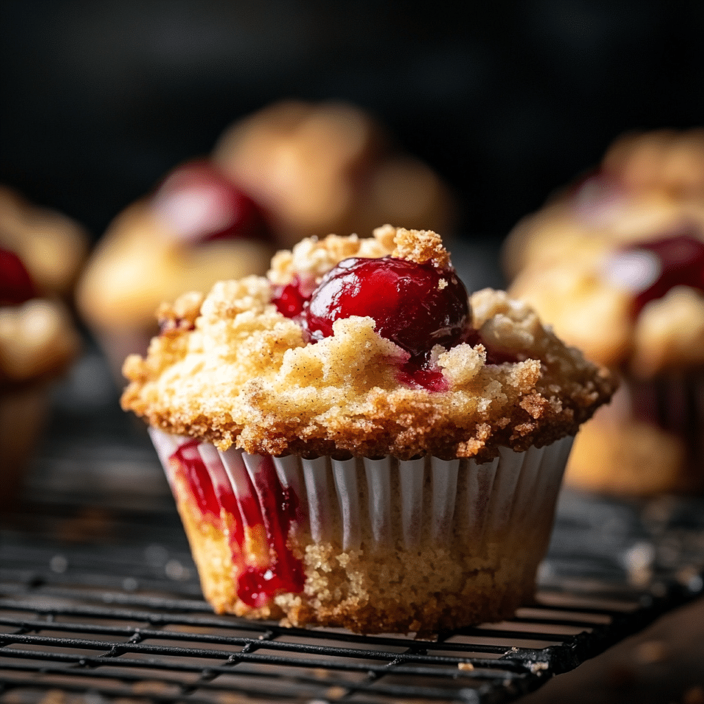 Cherry Cobbler Muffins
