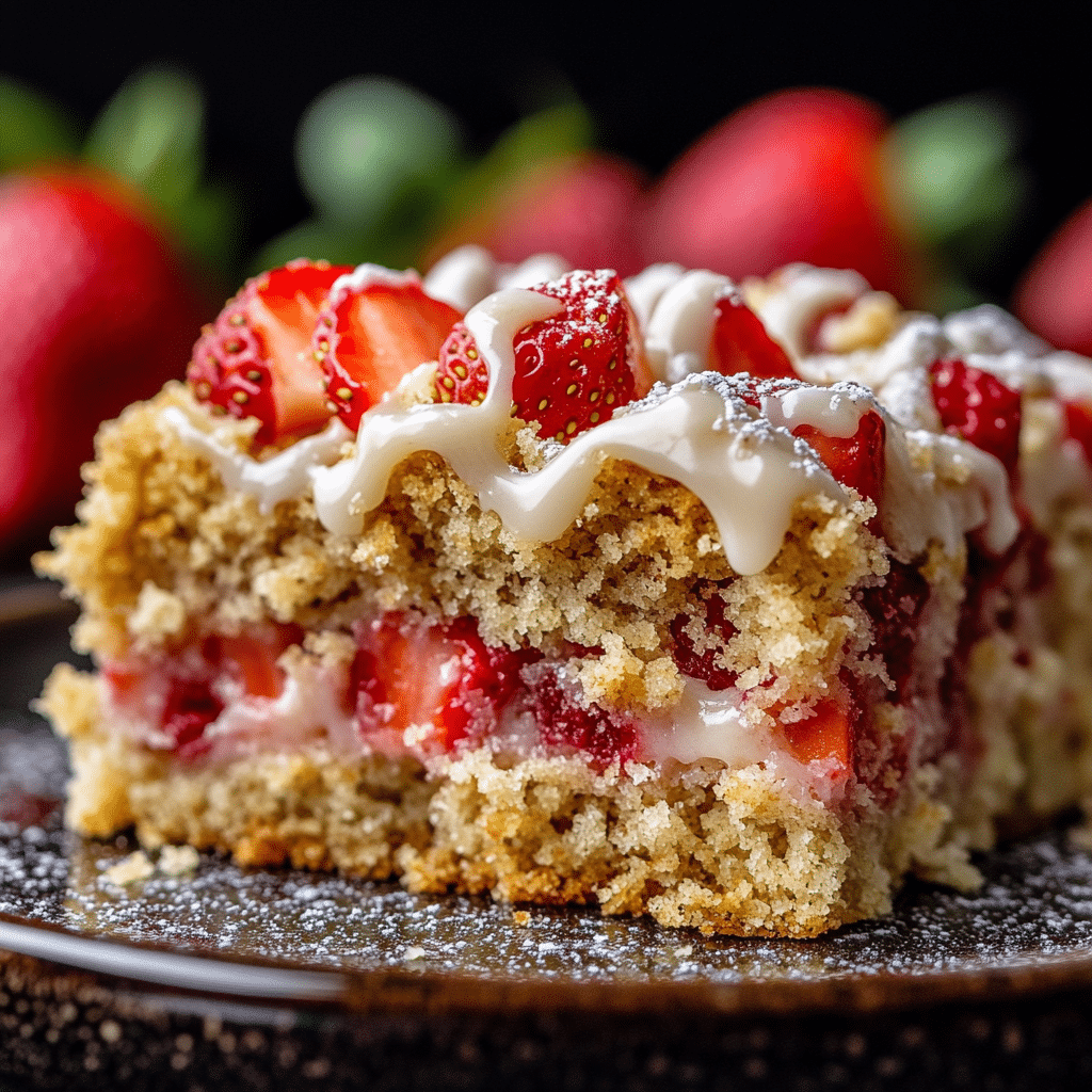 Strawberry Rhubarb Cake