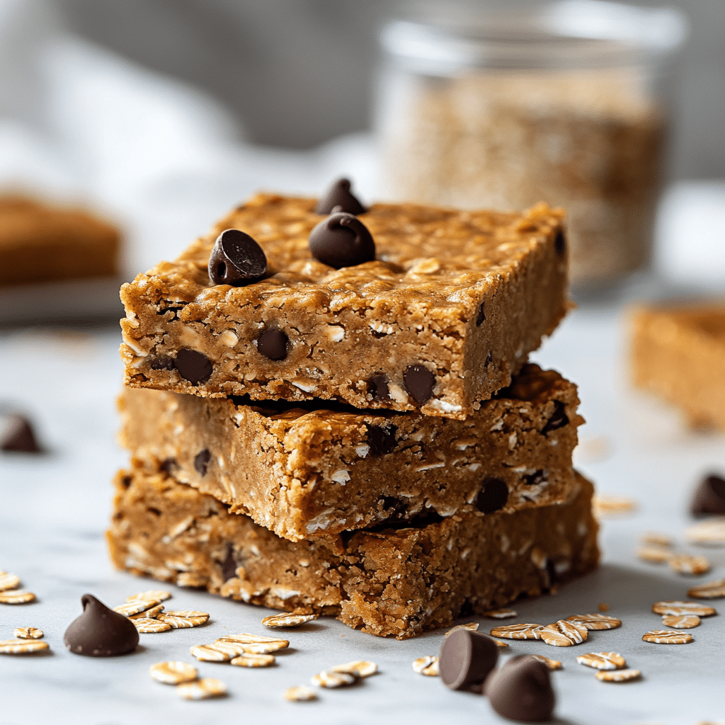 No Bake Peanut Butter Oatmeal Bars