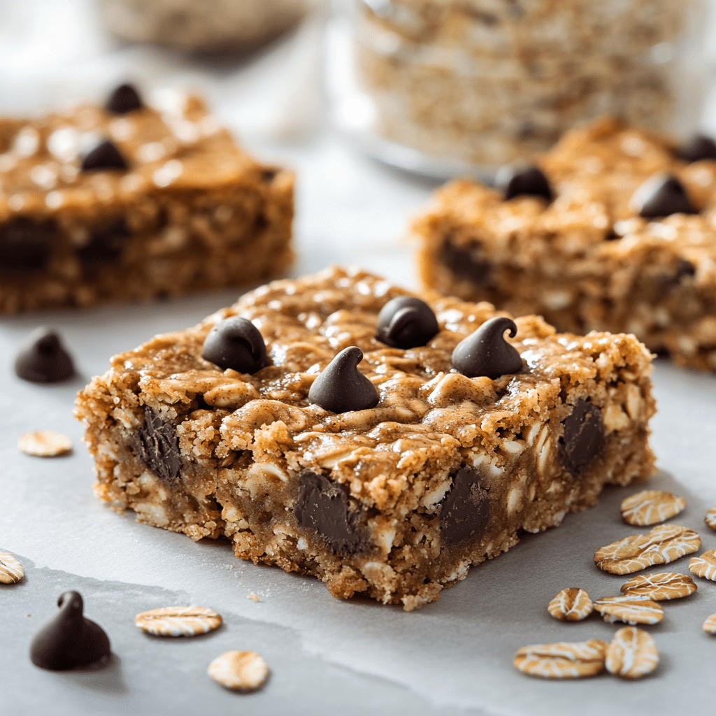 No Bake Peanut Butter Oatmeal Bars