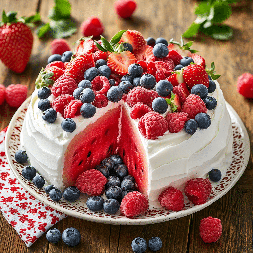 Fresh Watermelon Cake