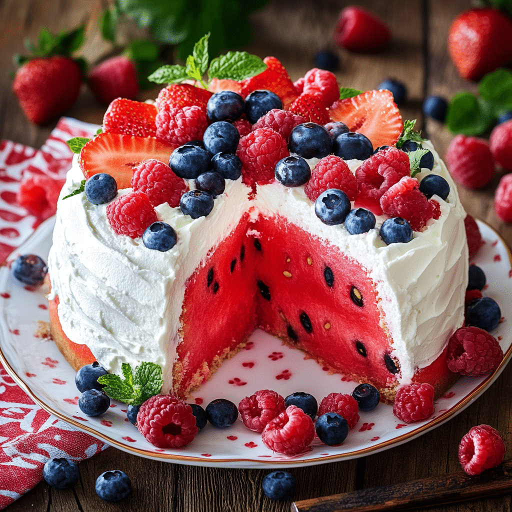 Fresh Watermelon Cake