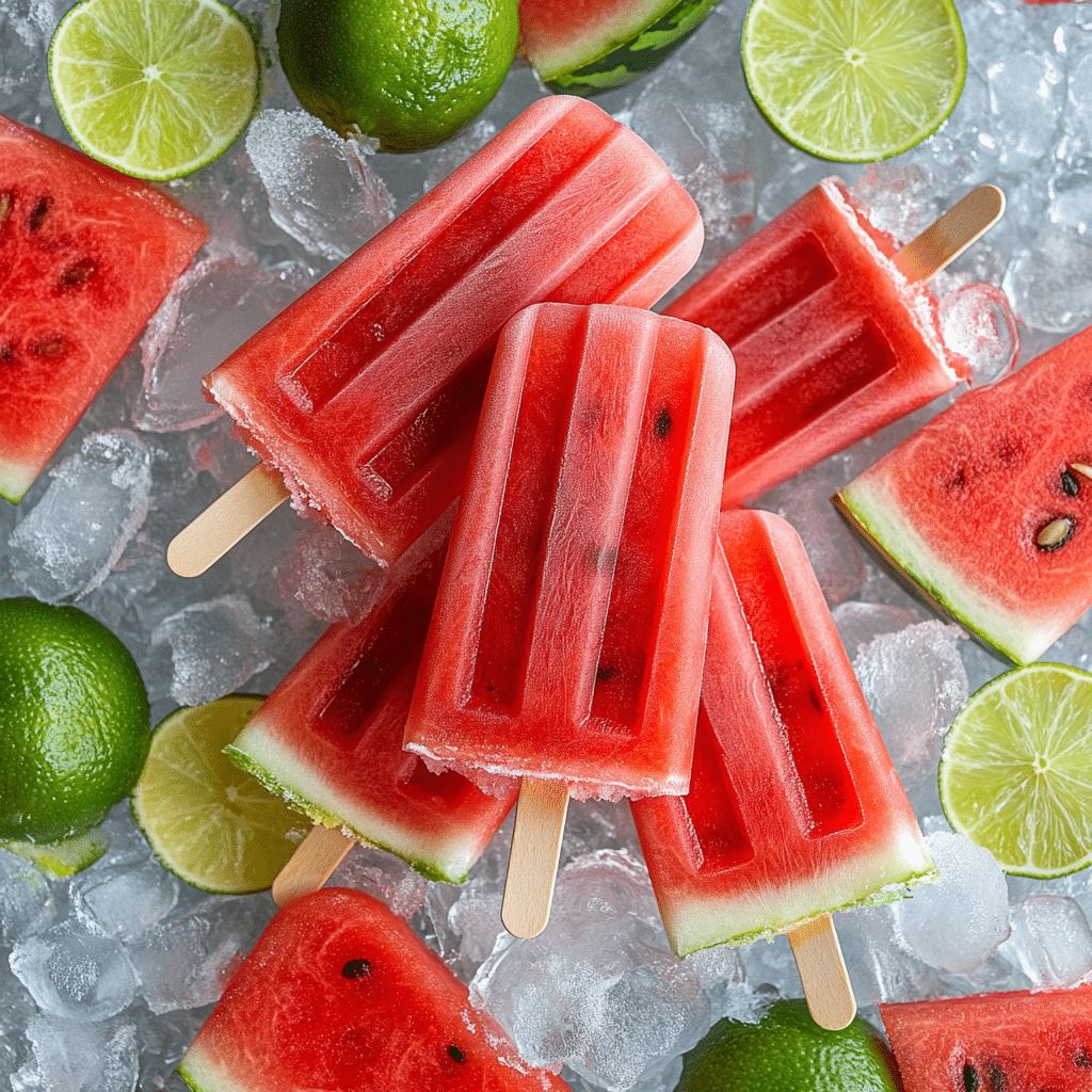 Watermelon Popsicles