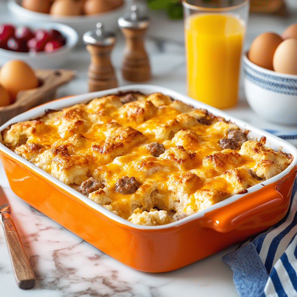 Biscuits and Gravy Casserole