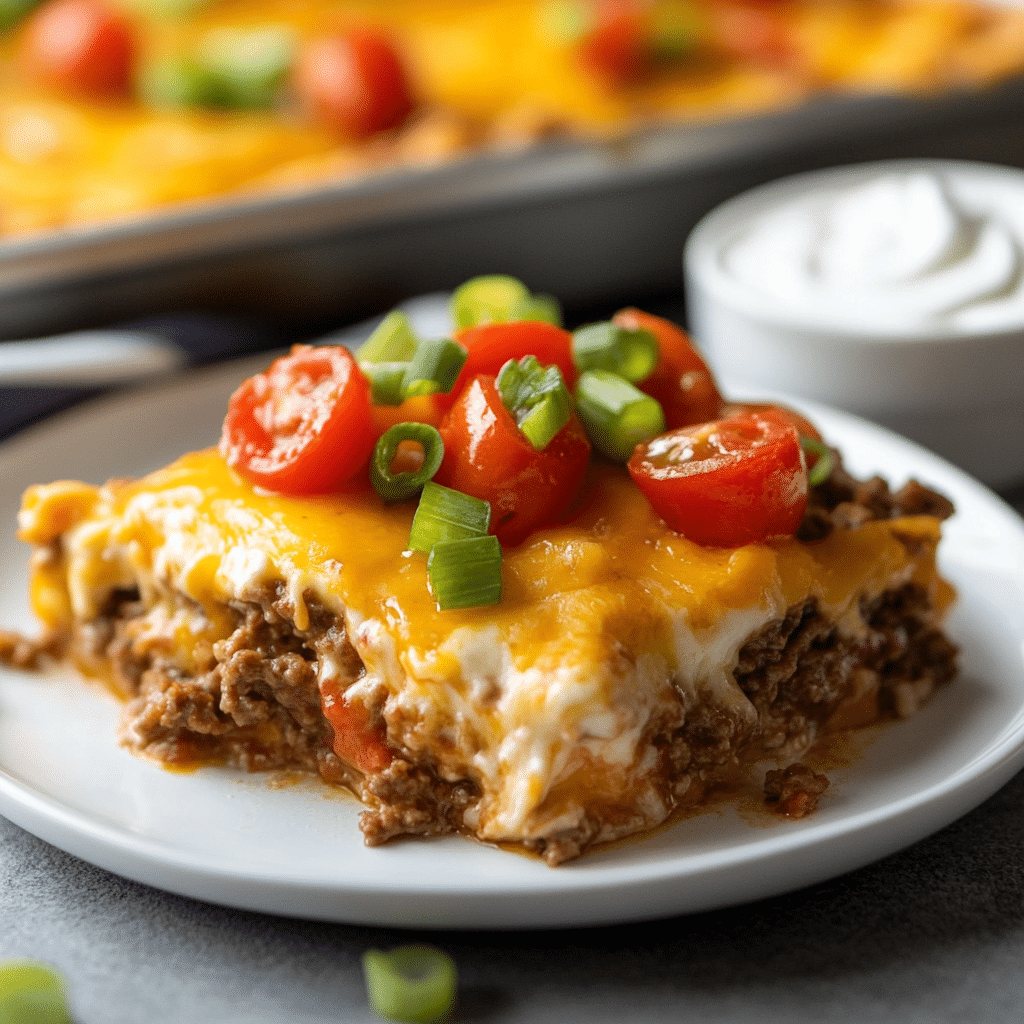 Homemade Crescent Roll Taco Pizza