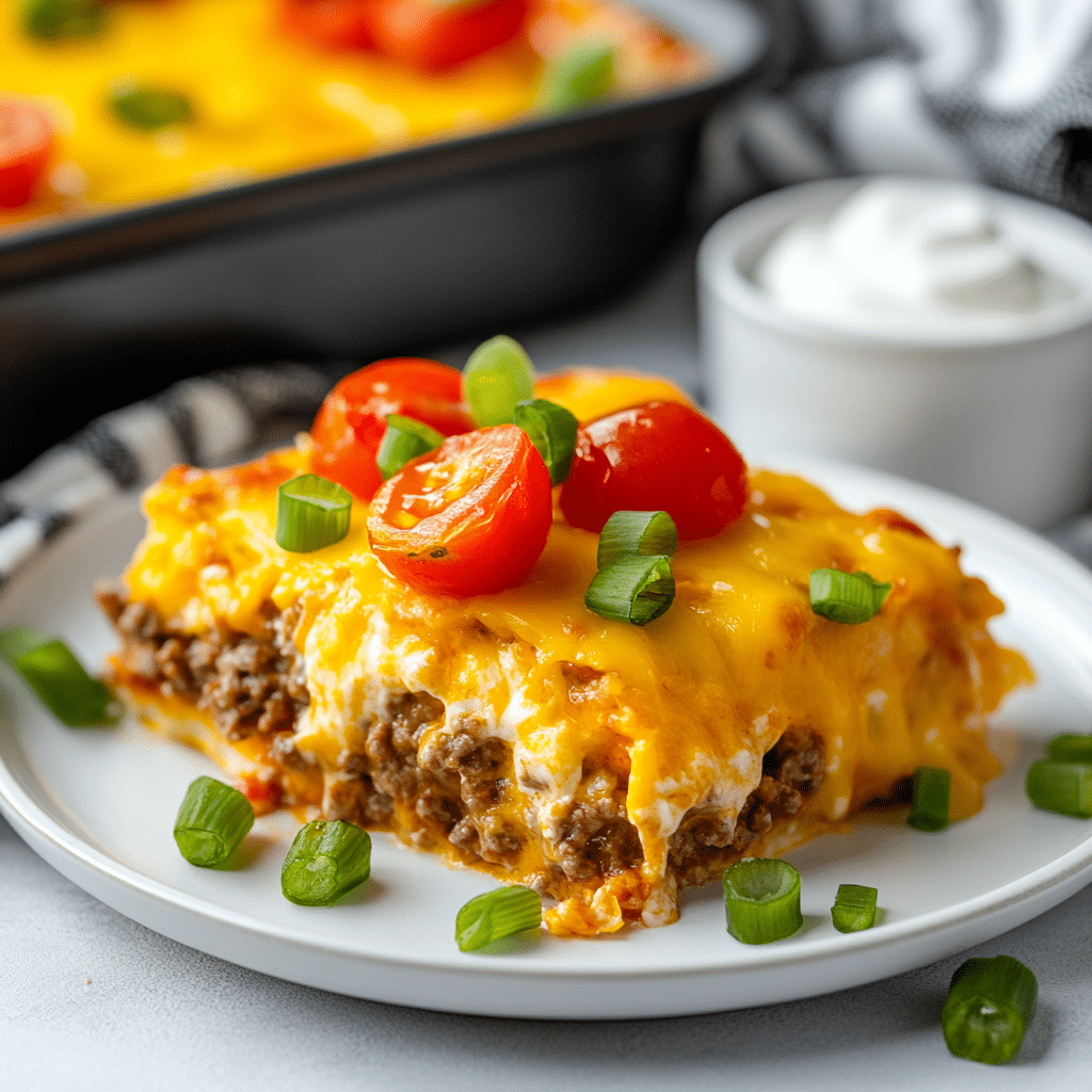 Homemade Crescent Roll Taco Pizza